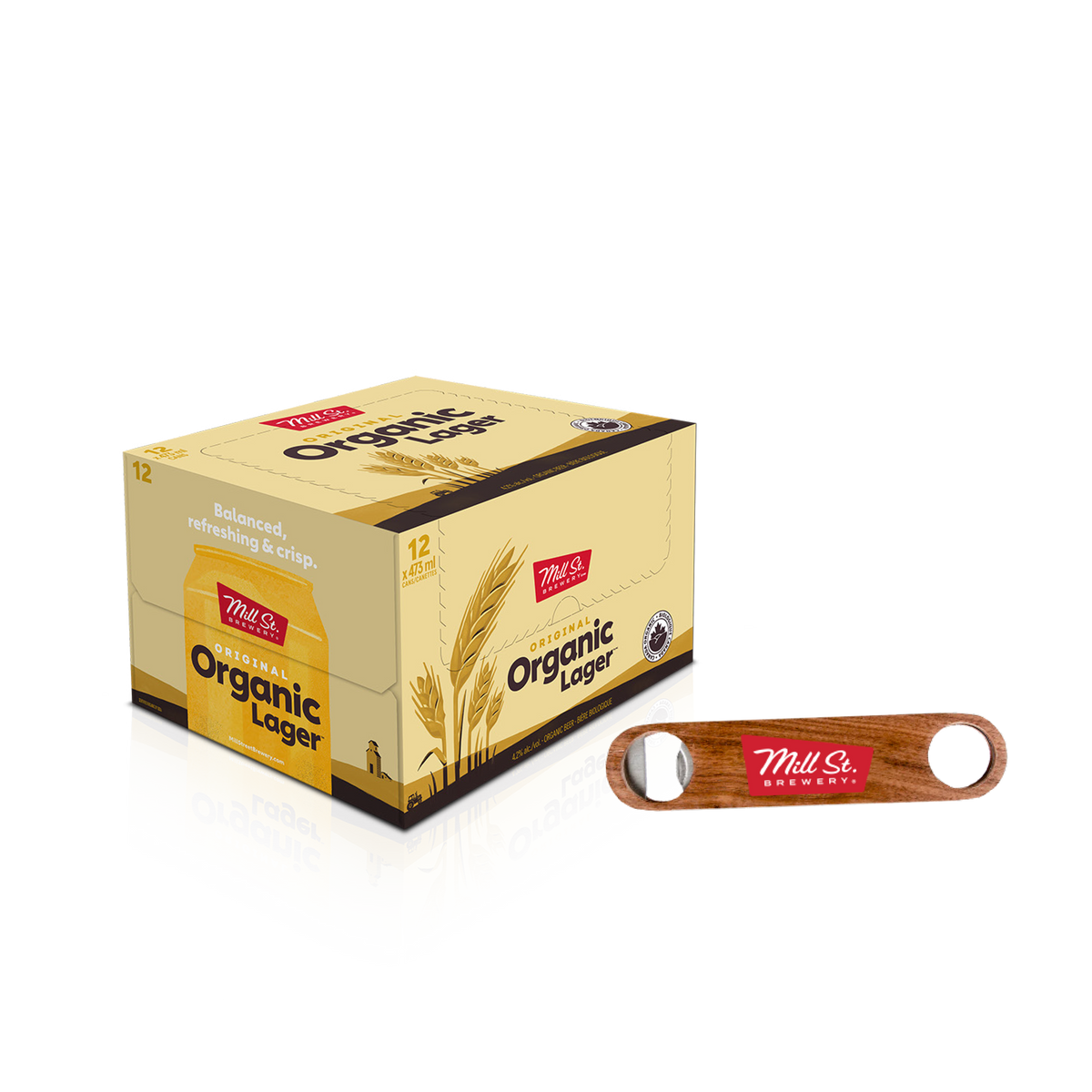 12pk Original Organic Lager & Bottle Opener Bundle